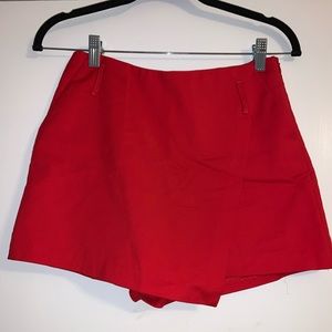 Zara Red Skort